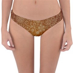 Batik Art Pattern Reversible Hipster Bikini Bottoms