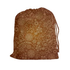 Batik Art Pattern Drawstring Pouches (xxl) by BangZart