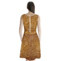 Batik Art Pattern Sleeveless Waist Tie Chiffon Dress View2