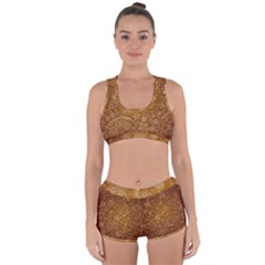 Batik Art Pattern Racerback Boyleg Bikini Set