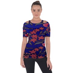 Batik  Fabric Short Sleeve Top