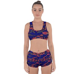 Batik  Fabric Racerback Boyleg Bikini Set