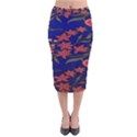 Batik  Fabric Velvet Midi Pencil Skirt View1