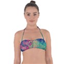 Background Colorful Bugs Halter Bandeau Bikini Top View1