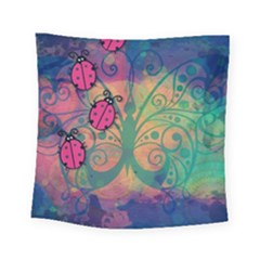 Background Colorful Bugs Square Tapestry (small) by BangZart