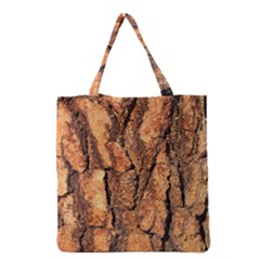 Bark Texture Wood Large Rough Red Wood Outside California Grocery Tote Bag by BangZart