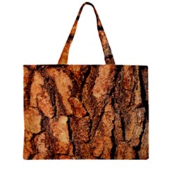 Bark Texture Wood Large Rough Red Wood Outside California Zipper Mini Tote Bag by BangZart