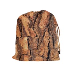 Bark Texture Wood Large Rough Red Wood Outside California Drawstring Pouches (extra Large) by BangZart