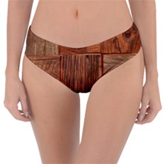 Barnwood Unfinished Reversible Classic Bikini Bottoms by BangZart