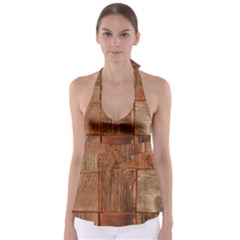 Barnwood Unfinished Babydoll Tankini Top by BangZart