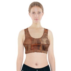 Barnwood Unfinished Sports Bra With Pocket by BangZart