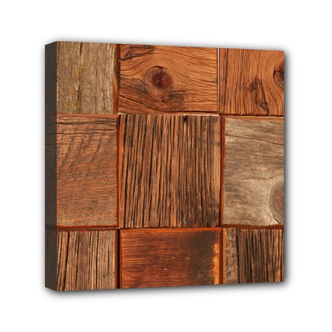 Barnwood Unfinished Mini Canvas 6  X 6  by BangZart