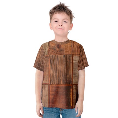 Barnwood Unfinished Kids  Cotton Tee by BangZart