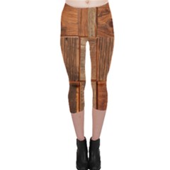 Barnwood Unfinished Capri Leggings  by BangZart