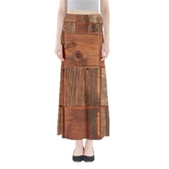 Barnwood Unfinished Full Length Maxi Skirt by BangZart