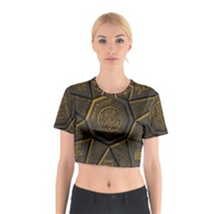 Aztec Runes Cotton Crop Top by BangZart