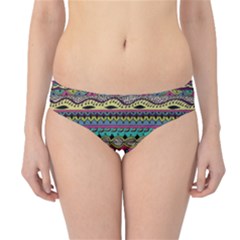 Aztec Pattern Cool Colors Hipster Bikini Bottoms by BangZart