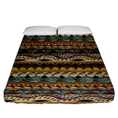 Aztec Pattern Ethnic Fitted Sheet (king Size) by BangZart