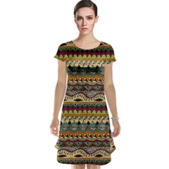 Aztec Pattern Ethnic Cap Sleeve Nightdress by BangZart