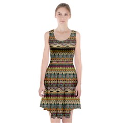 Aztec Pattern Ethnic Racerback Midi Dress by BangZart