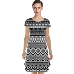 Aztec Pattern Design Cap Sleeve Nightdress by BangZart