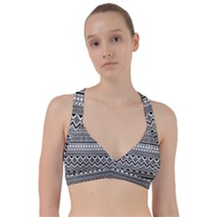 Aztec Pattern Design Sweetheart Sports Bra