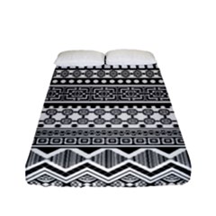 Aztec Pattern Design(1) Fitted Sheet (full/ Double Size) by BangZart