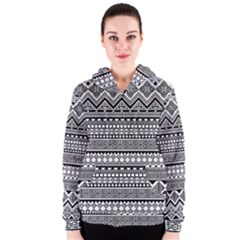 Aztec Pattern Design(1) Women s Zipper Hoodie by BangZart