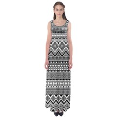 Aztec Pattern Design(1) Empire Waist Maxi Dress by BangZart