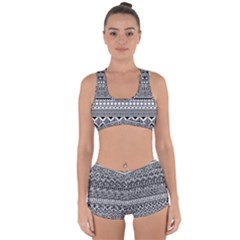 Aztec Pattern Design(1) Racerback Boyleg Bikini Set