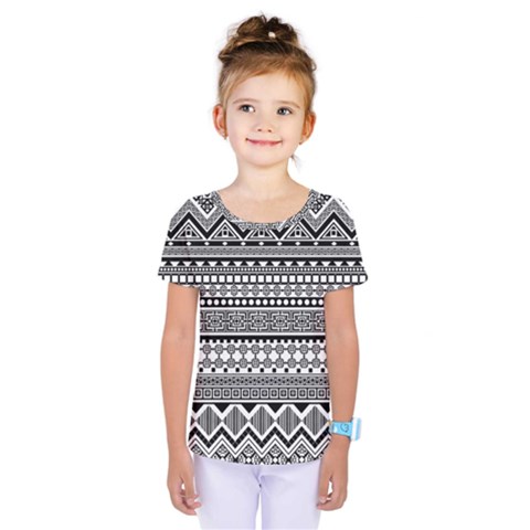 Aztec Pattern Design(1) Kids  One Piece Tee by BangZart