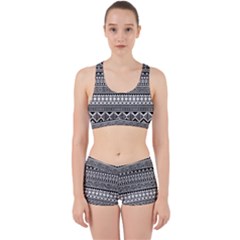 Aztec Pattern Design(1) Work It Out Sports Bra Set