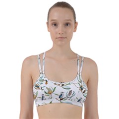 Australian Kookaburra Bird Pattern Line Them Up Sports Bra by BangZart