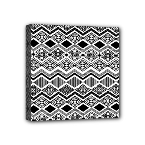 Aztec Design  Pattern Mini Canvas 4  X 4  by BangZart