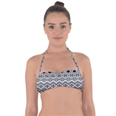 Aztec Design  Pattern Halter Bandeau Bikini Top