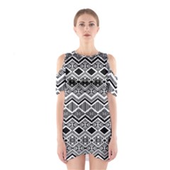 Aztec Design  Pattern Shoulder Cutout One Piece by BangZart