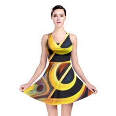 Art Oil Picture Music Nota Reversible Skater Dress by BangZart