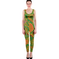 Art Batik The Traditional Fabric Onepiece Catsuit by BangZart