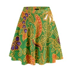 Art Batik The Traditional Fabric High Waist Skirt by BangZart