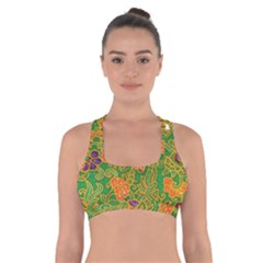 Art Batik The Traditional Fabric Cross Back Sports Bra