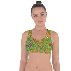 Art Batik The Traditional Fabric Cross String Back Sports Bra