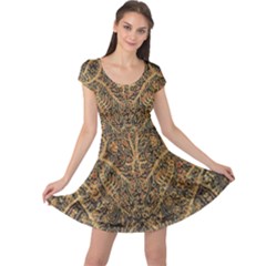 Art Indonesian Batik Cap Sleeve Dresses by BangZart