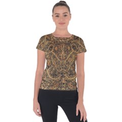 Art Indonesian Batik Short Sleeve Sports Top 