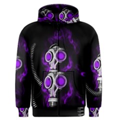 Gas Mask Men s Zipper Hoodie by Valentinaart