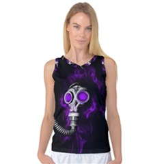 Gas Mask Women s Basketball Tank Top by Valentinaart