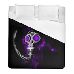 Gas Mask Duvet Cover (full/ Double Size) by Valentinaart