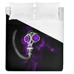 Gas Mask Duvet Cover (queen Size) by Valentinaart