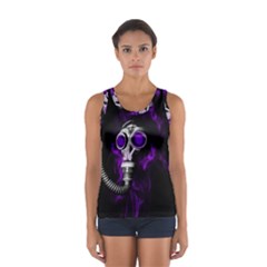 Gas Mask Sport Tank Top  by Valentinaart