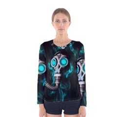 Gas Mask Women s Long Sleeve Tee