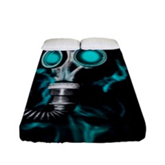 Gas Mask Fitted Sheet (full/ Double Size) by Valentinaart